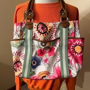 Tyler Rodan Medium Floral Purse With Key Chain